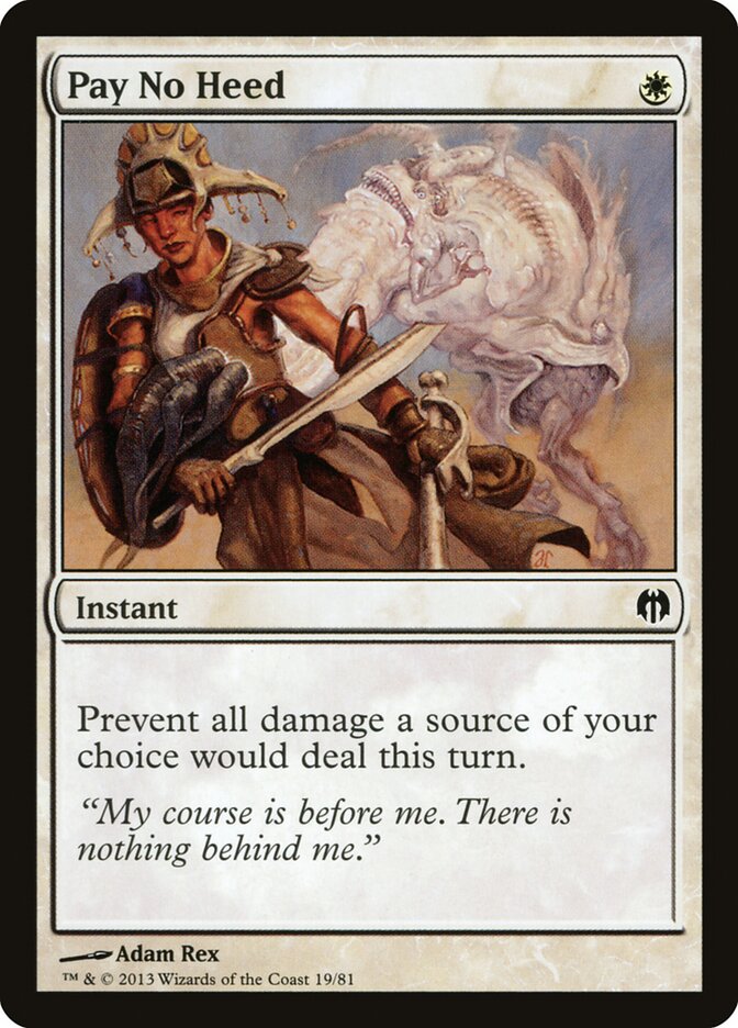 Pay No Heed — Duel Decks: Heroes vs. Monsters 19/81