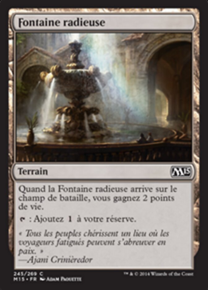 Fontaine radieuse — Magic 2015 245/284