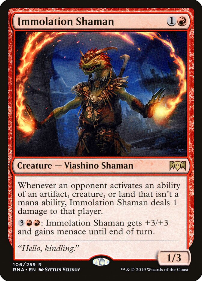 Immolation Shaman — Ravnica Allegiance 106/273