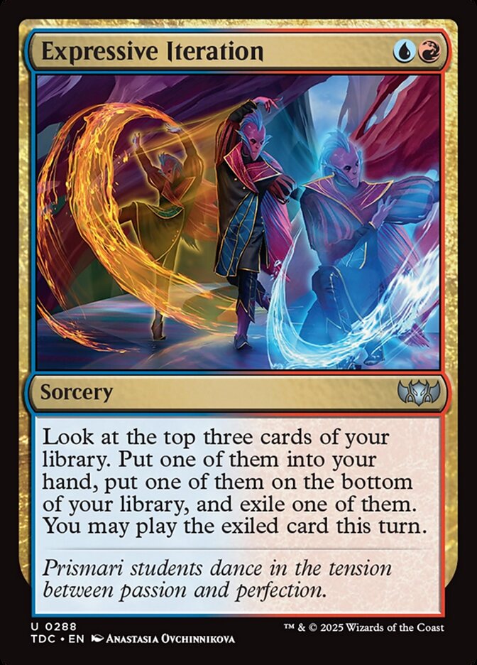 Expressive Iteration — Tarkir: Dragonstorm Commander 288/413