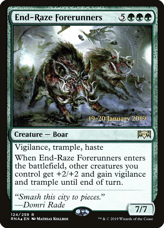 End-Raze Forerunners — Ravnica Allegiance Promos 124s/81