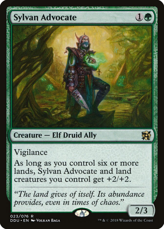 Sylvan Advocate — Duel Decks: Elves vs. Inventors 23/76