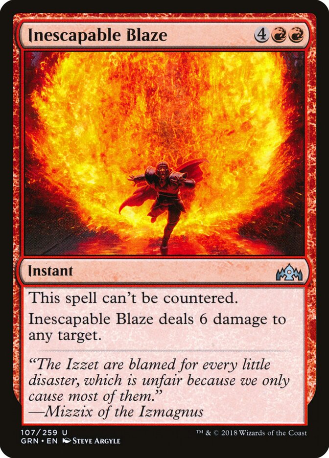 Inescapable Blaze — Guilds of Ravnica 107/273