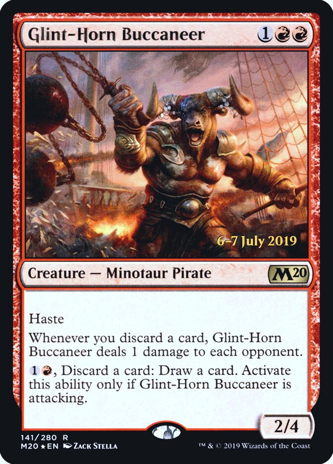 Glint-Horn Buccaneer — Core Set 2020 Promos 141s/144