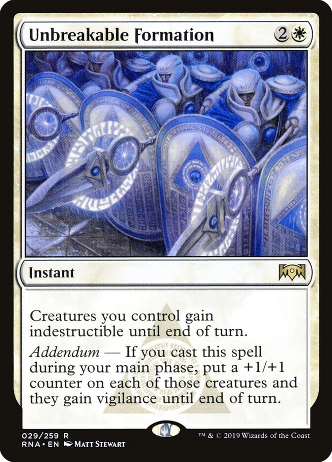 Unbreakable Formation — Ravnica Allegiance 29/273
