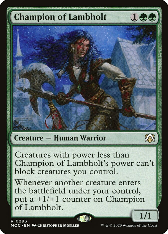 Champion of Lambholt — March of the Machine Commander 293/450