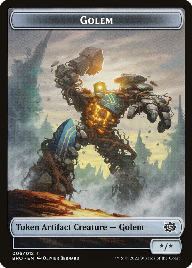 Golem — The Brothers' War Tokens 6/12