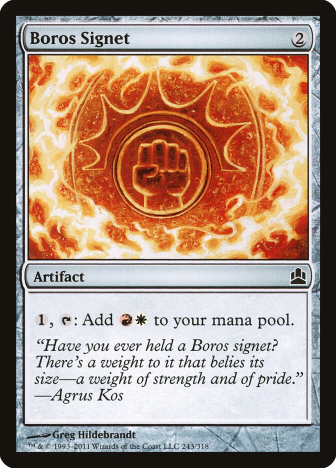 Boros Signet — Commander 2011 243/318