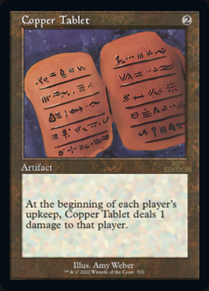 Copper Tablet — 30th Anniversary Edition 531/594