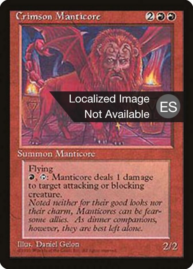 Crimson Manticore — Fourth Edition Foreign Black Border 183/378