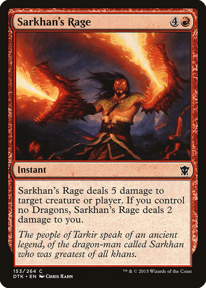 Rage de Sarkhan — Dragons of Tarkir 153/264