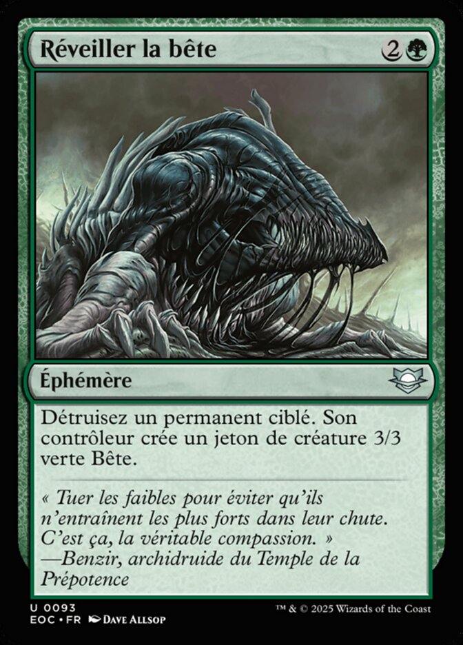 Réveiller la bête — Edge of Eternities Commander 93/191