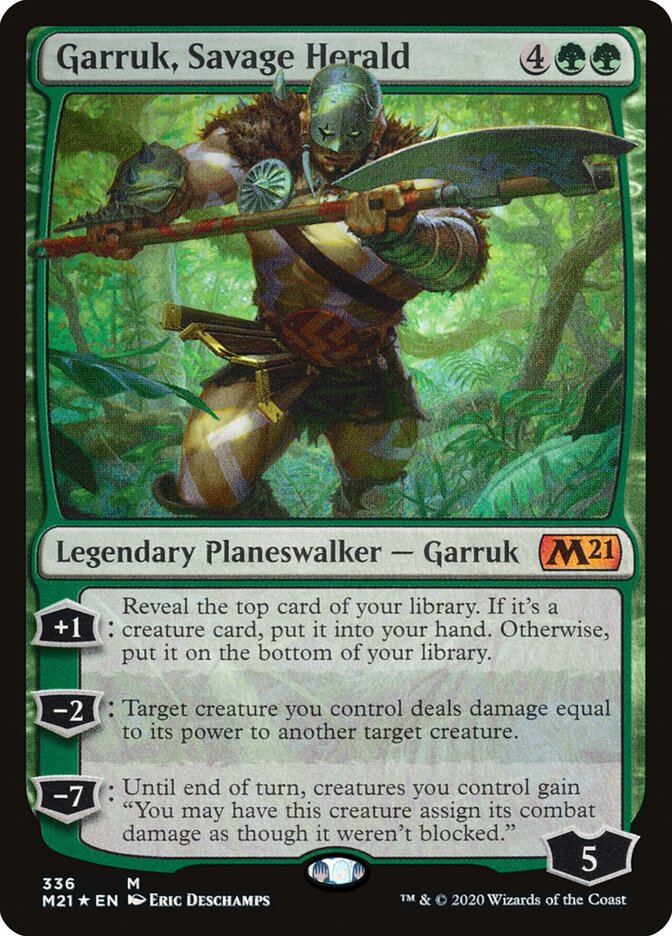 Garruk, Savage Herald — Core Set 2021 336/397
