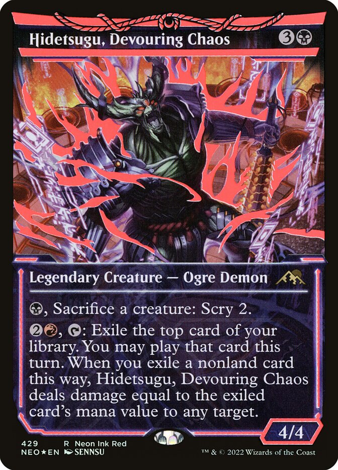 Hidetsugu, Devouring Chaos — Kamigawa: Neon Dynasty 429/531