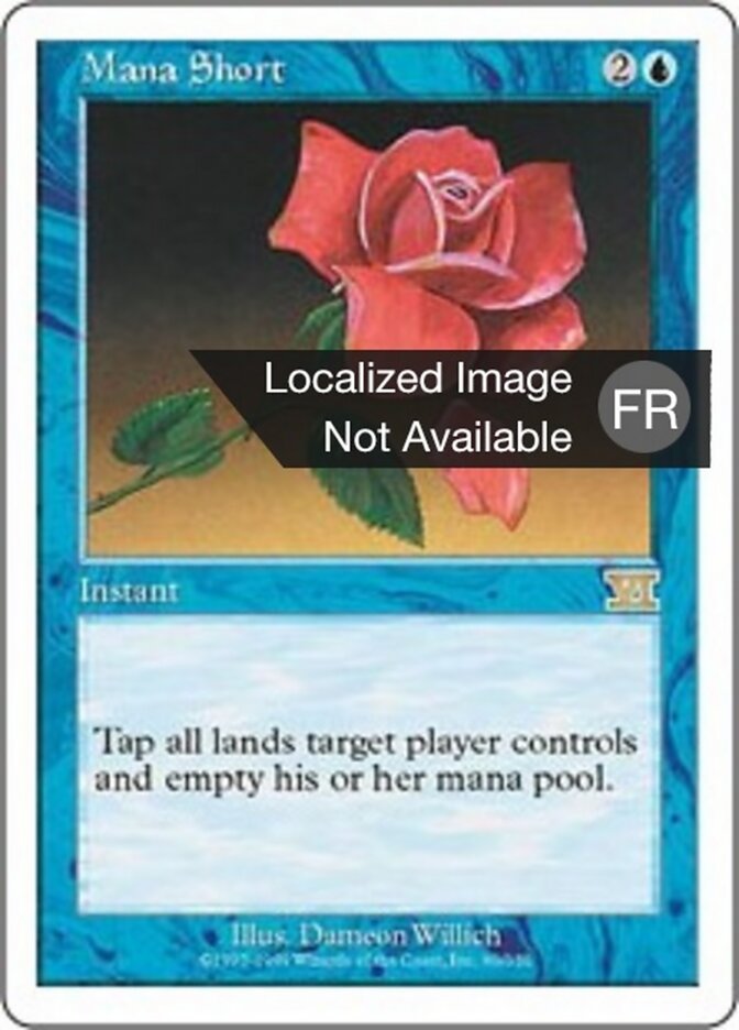 Pénurie de mana — Classic Sixth Edition 80/351