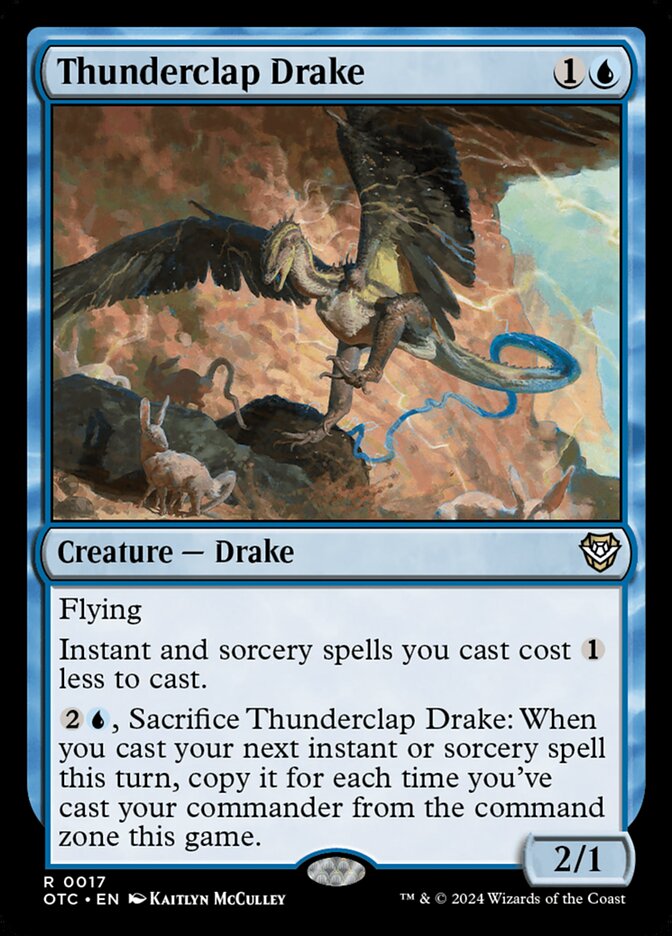 Thunderclap Drake — Outlaws of Thunder Junction Commander 17/342