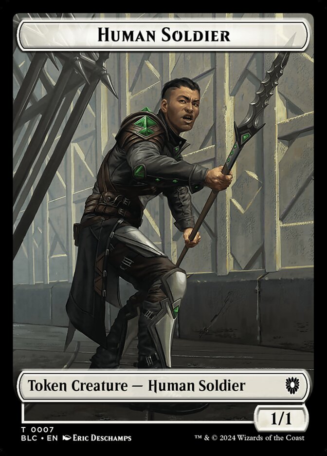 Human Soldier — Bloomburrow Commander Tokens 7/41