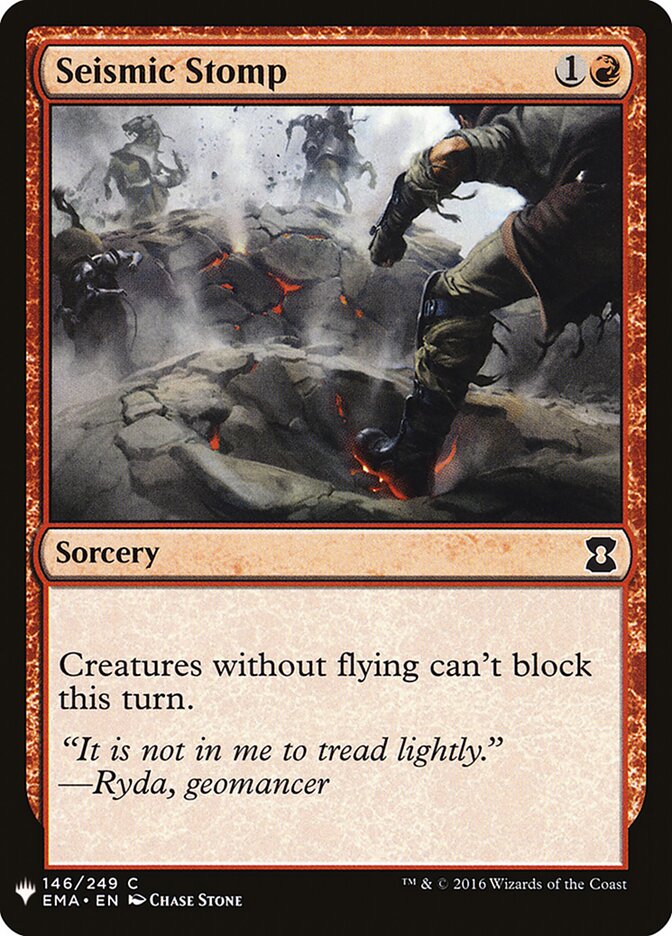 Seismic Stomp — The List EMA-146/5581