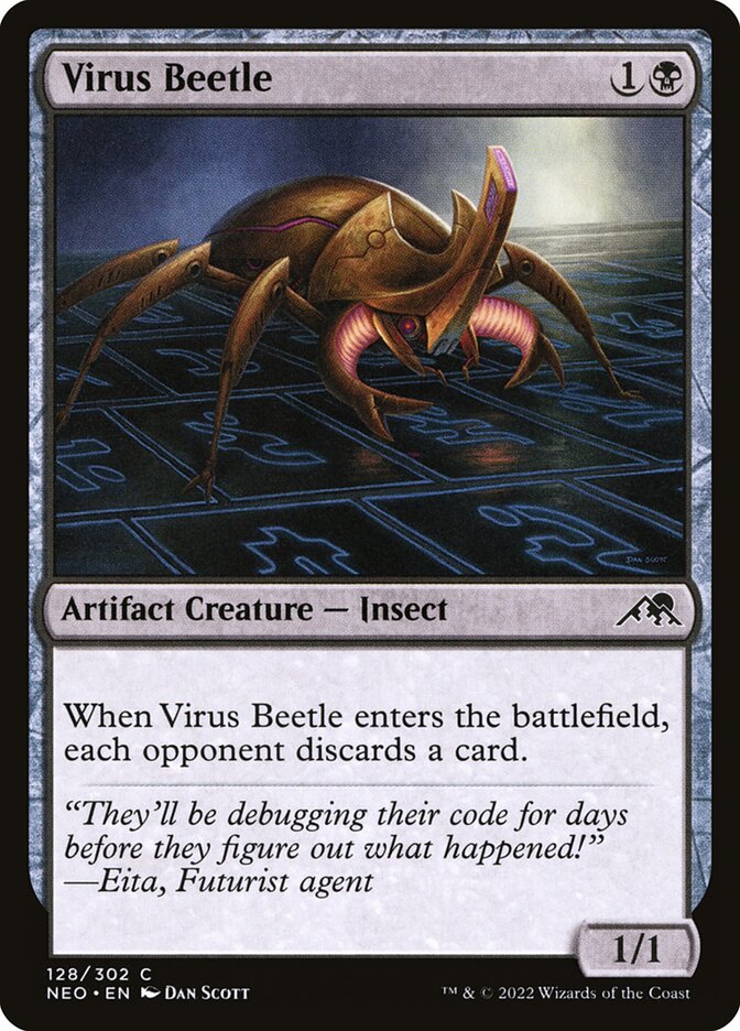 Virus Beetle — Kamigawa: Neon Dynasty 128/531