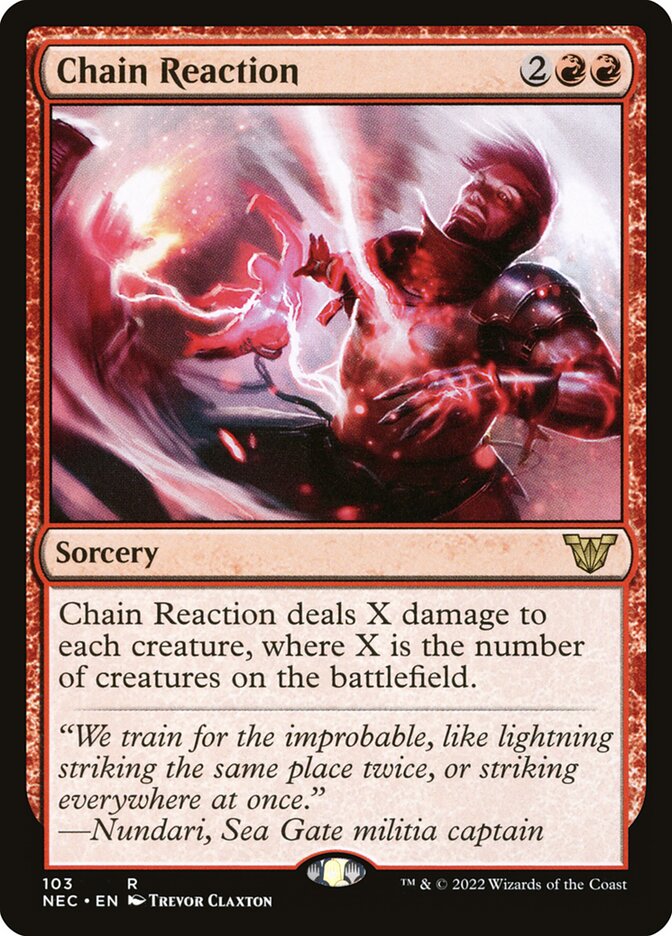 Chain Reaction — Neon Dynasty Commander 103/179