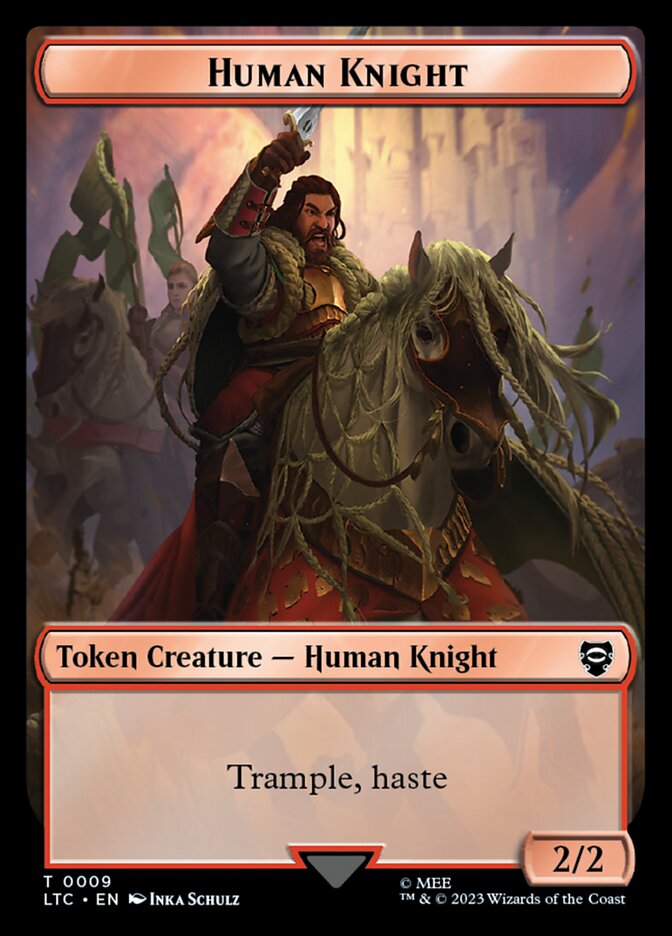 Human Knight — Tales of Middle-earth Commander Tokens 9/15