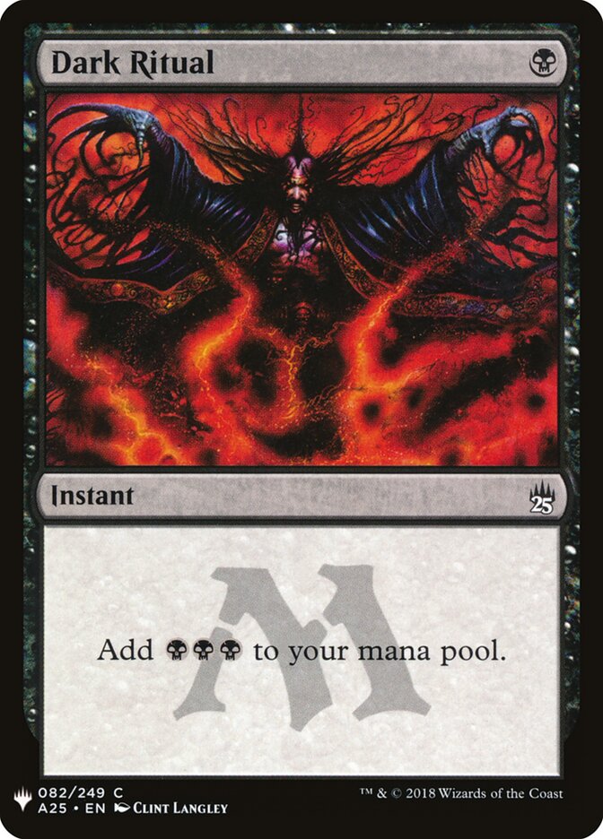 Dark Ritual — The List A25-82/5581