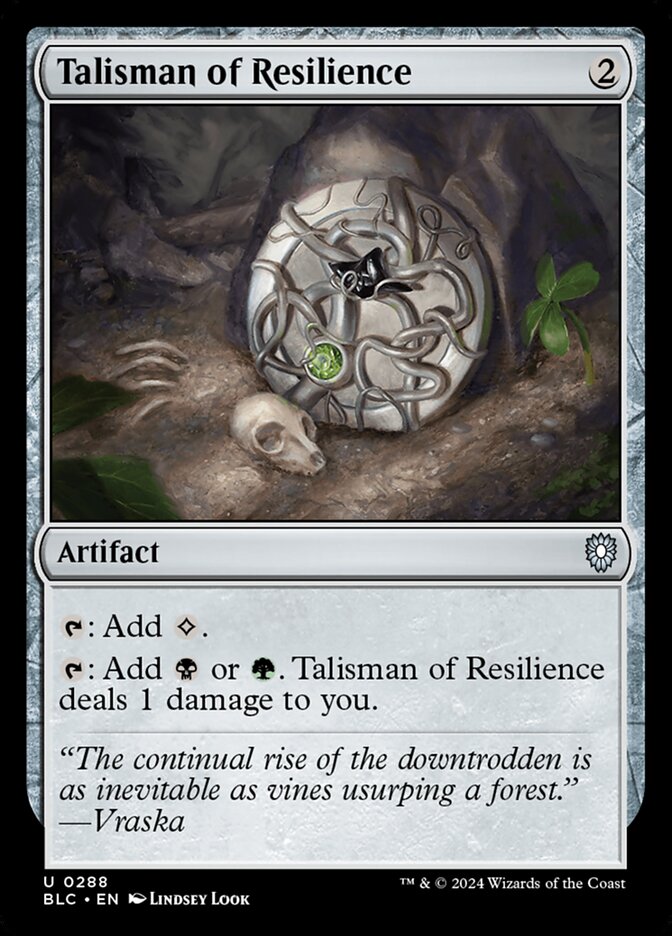 Talisman of Resilience — Bloomburrow Commander 288/356