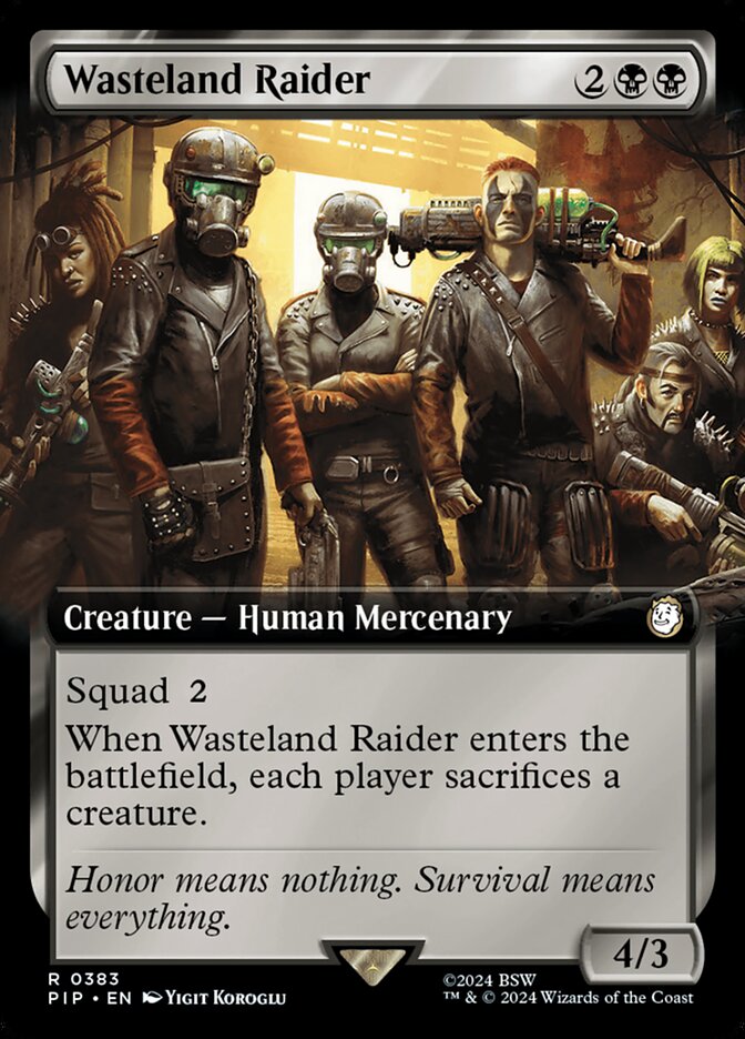 Wasteland Raider — Fallout 383/1068
