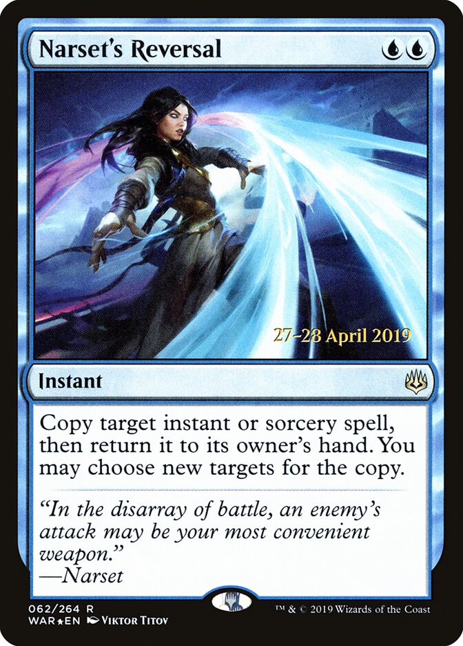 Narset's Reversal — War of the Spark Promos 62s/176