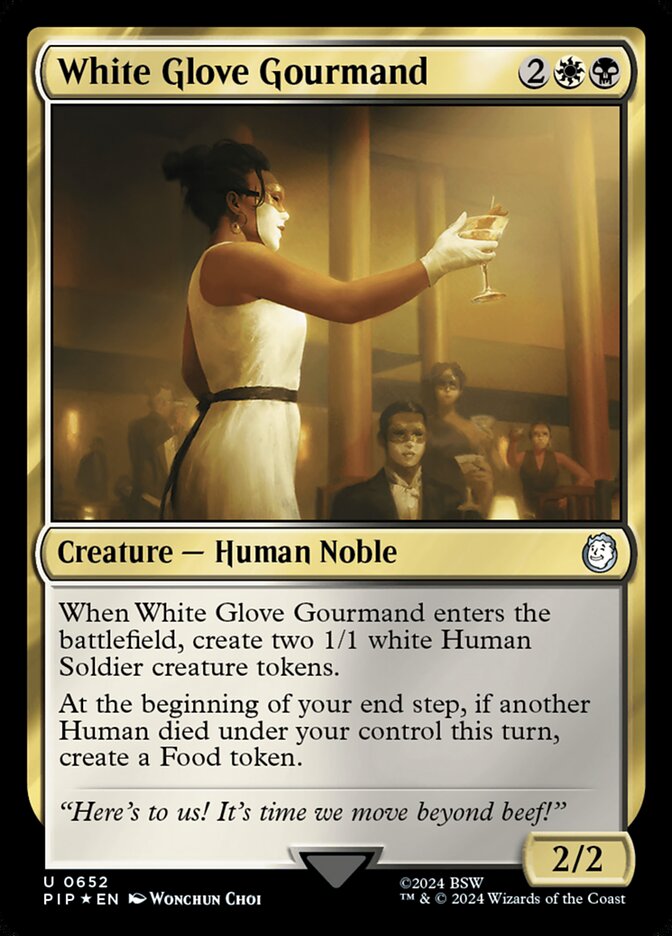 White Glove Gourmand — Fallout 652/1068