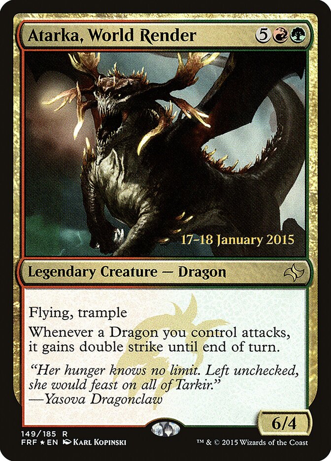 Atarka, World Render — Fate Reforged Promos 149s/43