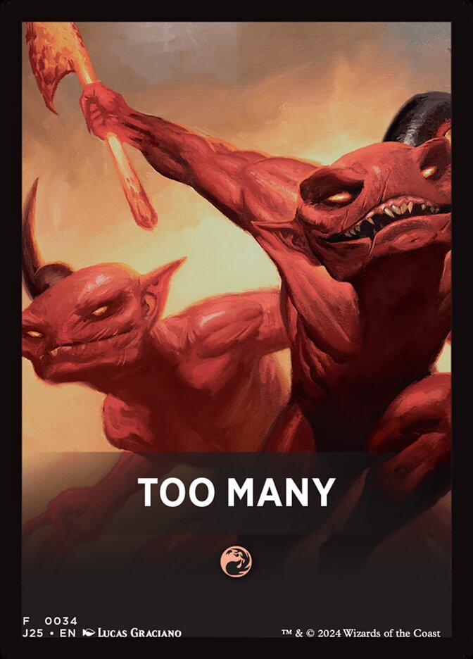 Too Many — Foundations Jumpstart Front Cards 34/46
