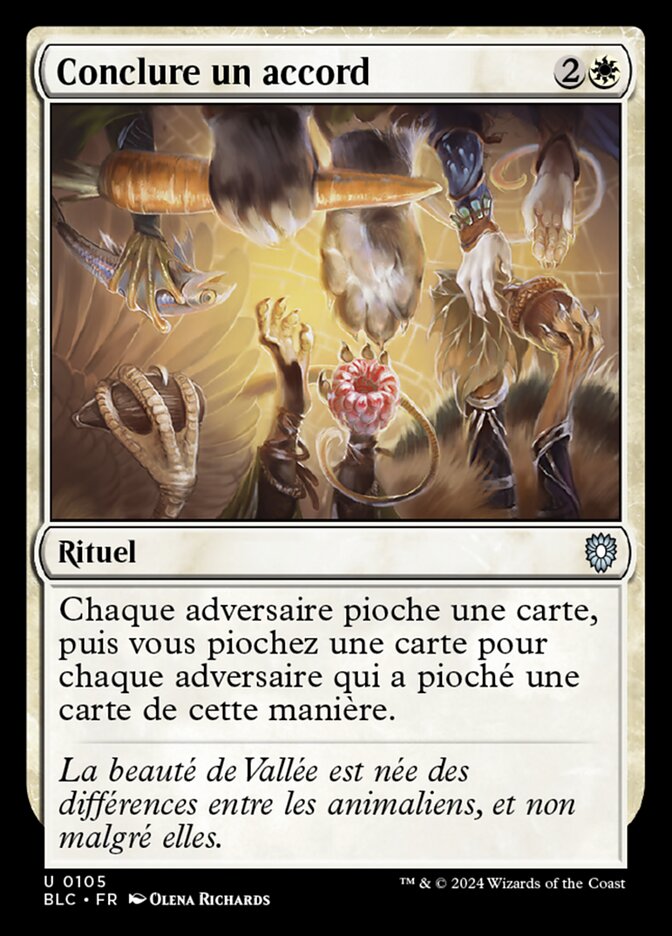Conclure un accord — Bloomburrow Commander 105/356