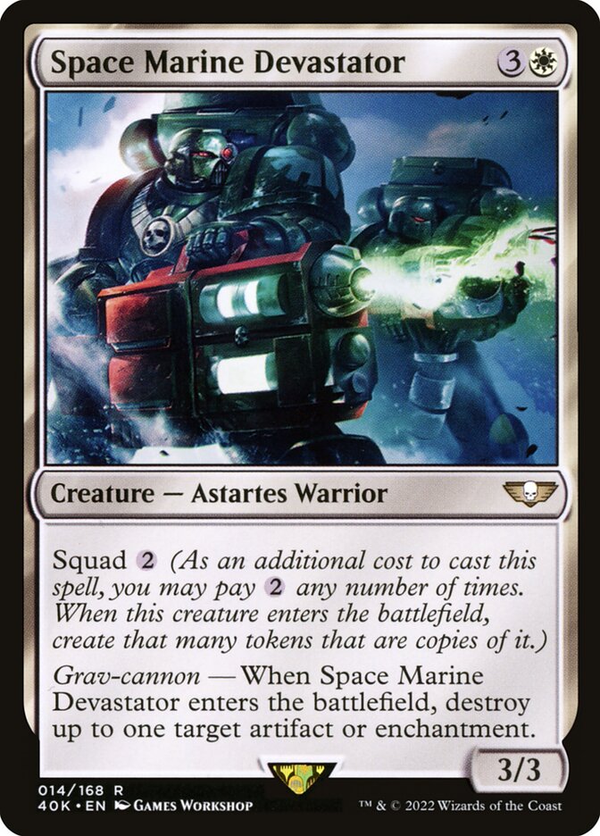 Space Marine Devastator — Warhammer 40,000 Commander 14/617