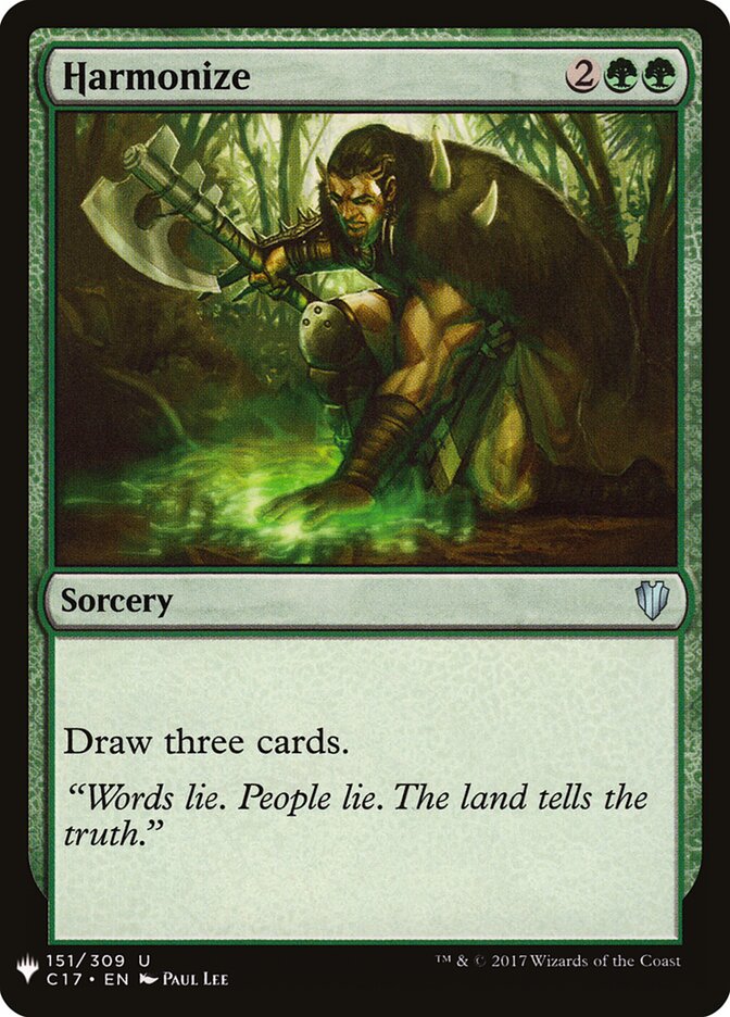 Harmonize — The List C17-151/5581