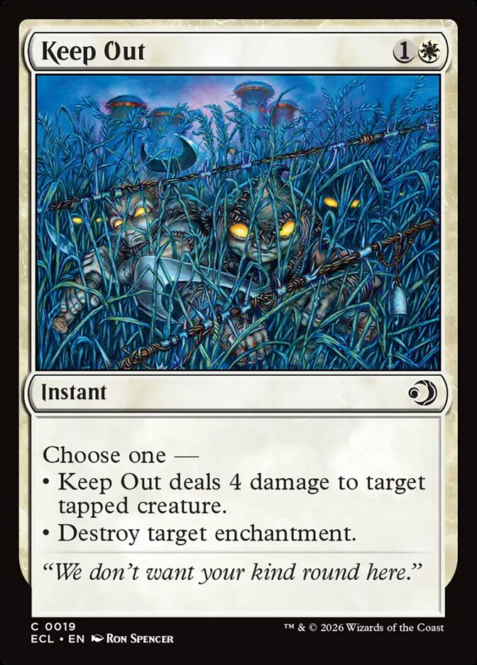 Défense d'entrer — Lorwyn Eclipsed 19/408