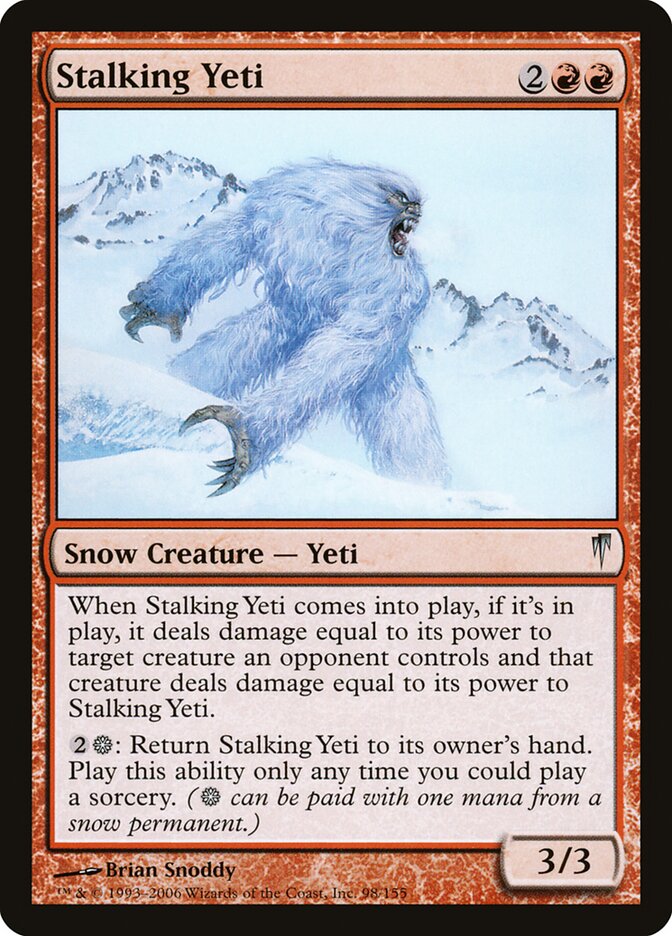 Yeti en chasse — Coldsnap 98/155