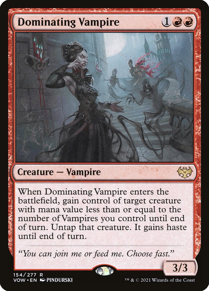 Dominating Vampire — Innistrad: Crimson Vow 154/423