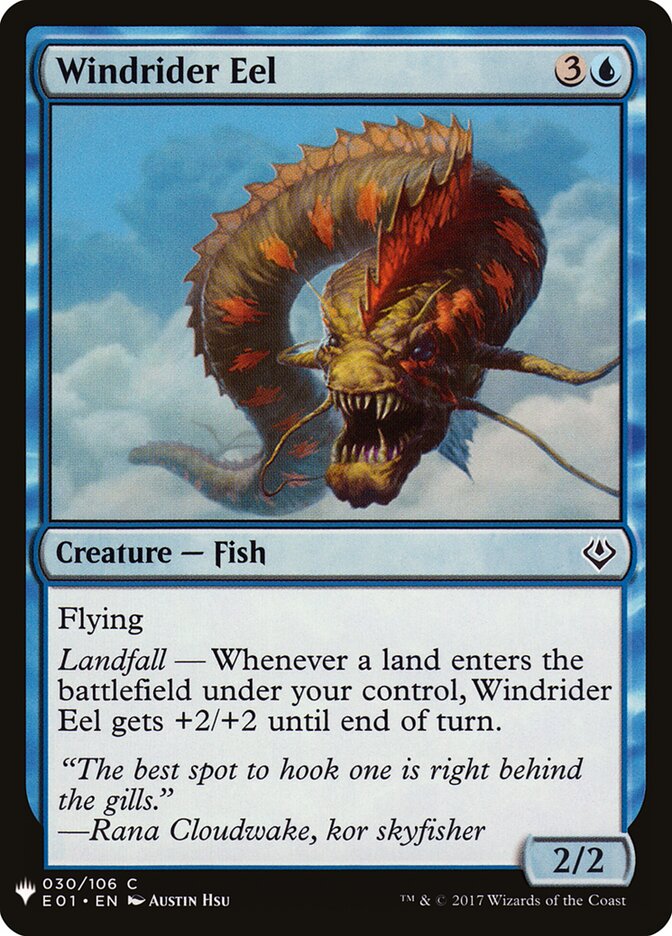 Windrider Eel — The List E01-30/5581