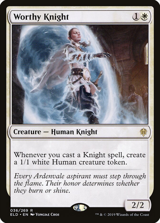 Worthy Knight — Throne of Eldraine 36/398