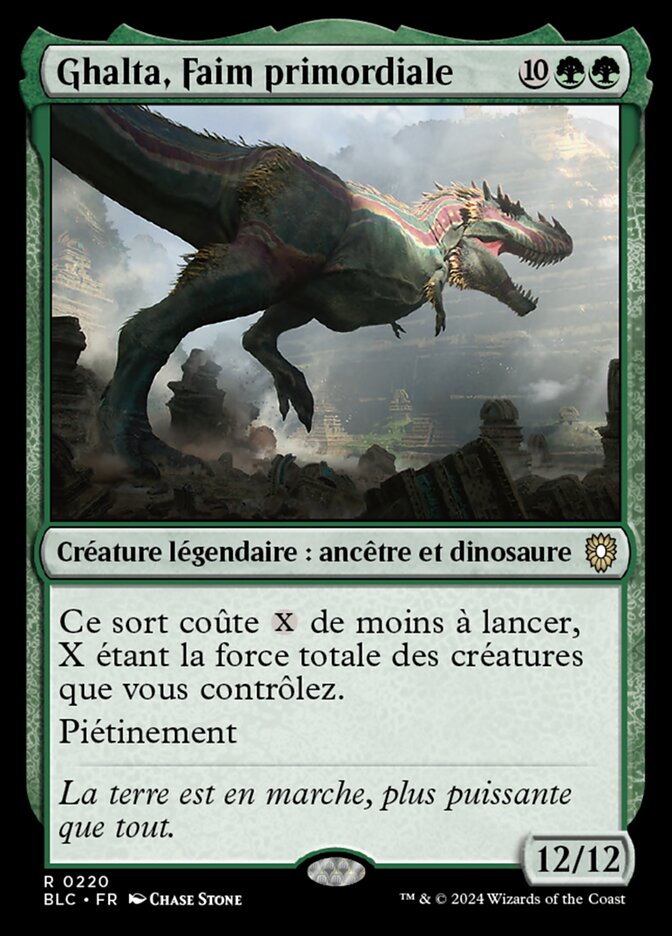 Ghalta, Faim primordiale — Bloomburrow Commander 220/356