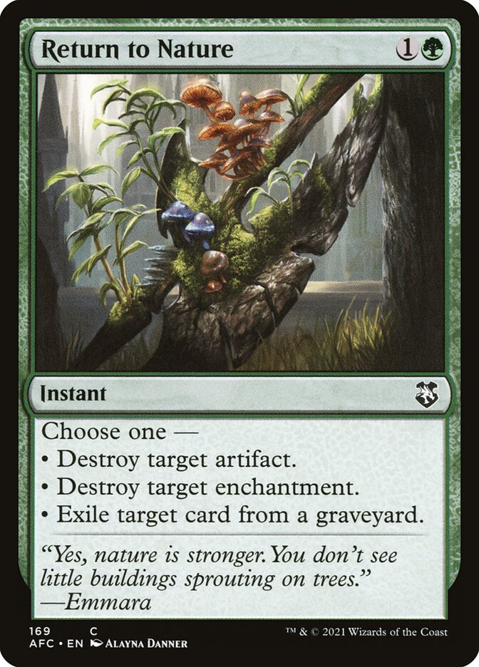 Return to Nature — Forgotten Realms Commander 169/331