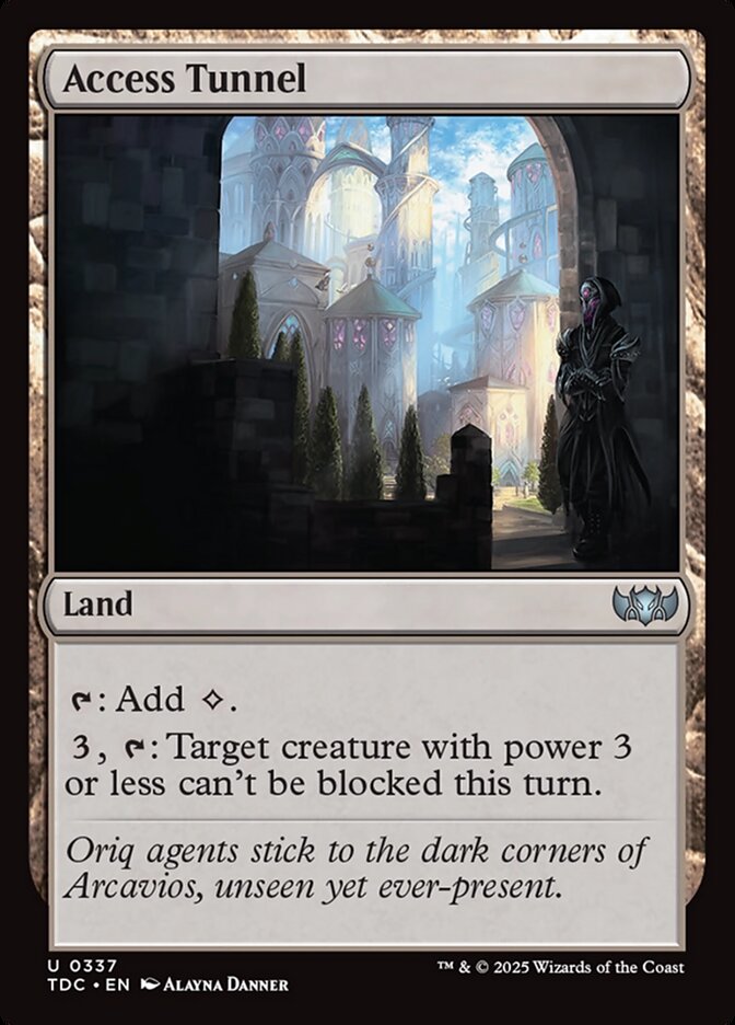 Access Tunnel — Tarkir: Dragonstorm Commander 337/413