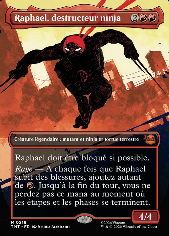 Raphael, destructeur ninja — Teenage Mutant Ninja Turtles 218/320