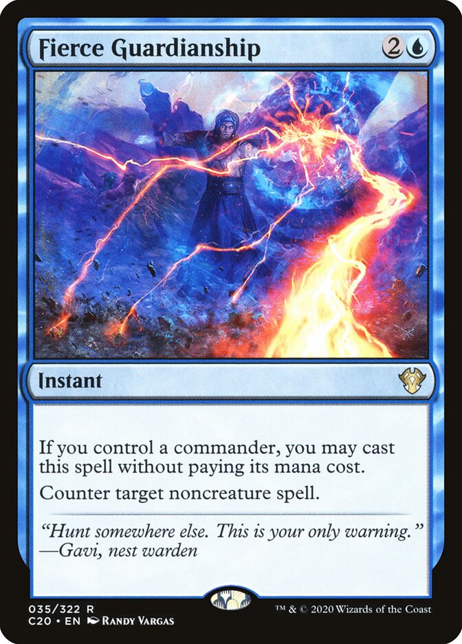 Fierce Guardianship — Commander 2020 35/322