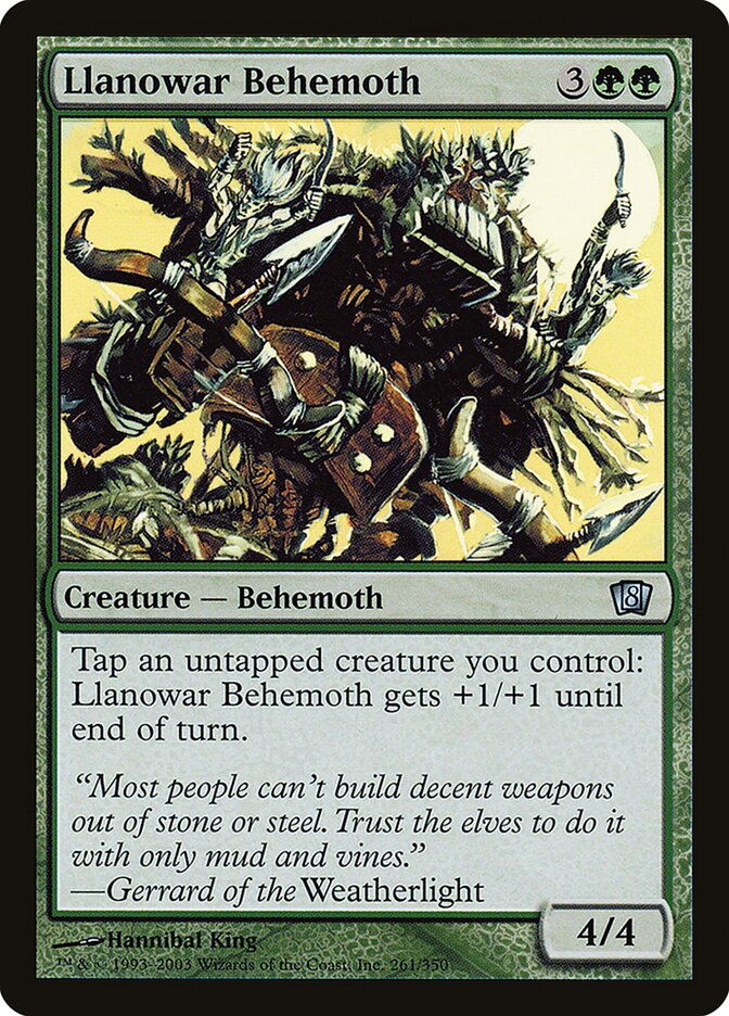 Llanowar Behemoth — Eighth Edition 261★/710