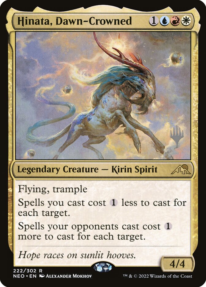 Hinata, Dawn-Crowned — Kamigawa: Neon Dynasty Promos 222p/148