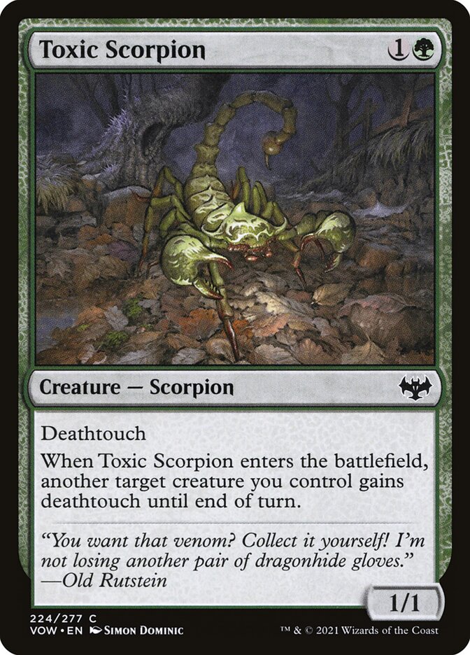 Toxic Scorpion — Innistrad: Crimson Vow 224/423