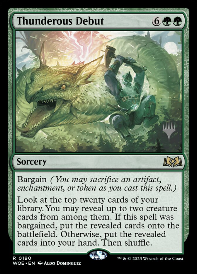 Thunderous Debut — Wilds of Eldraine Promos 190p/160