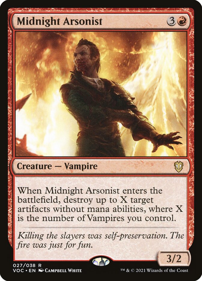 Midnight Arsonist — Crimson Vow Commander 27/188
